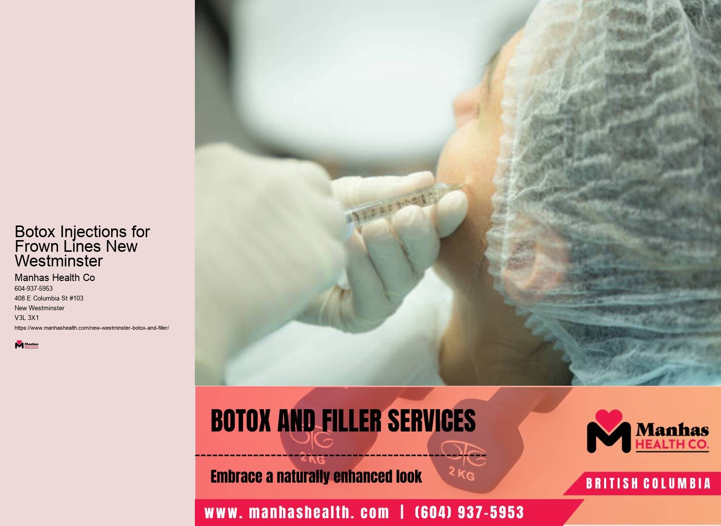 Botox for forehead wrinkles in New Westminster