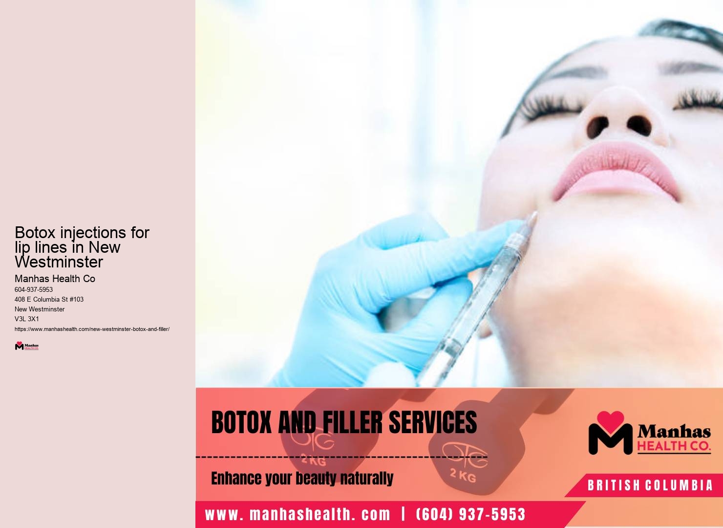 Botox for Brow Furrows in New Westminster