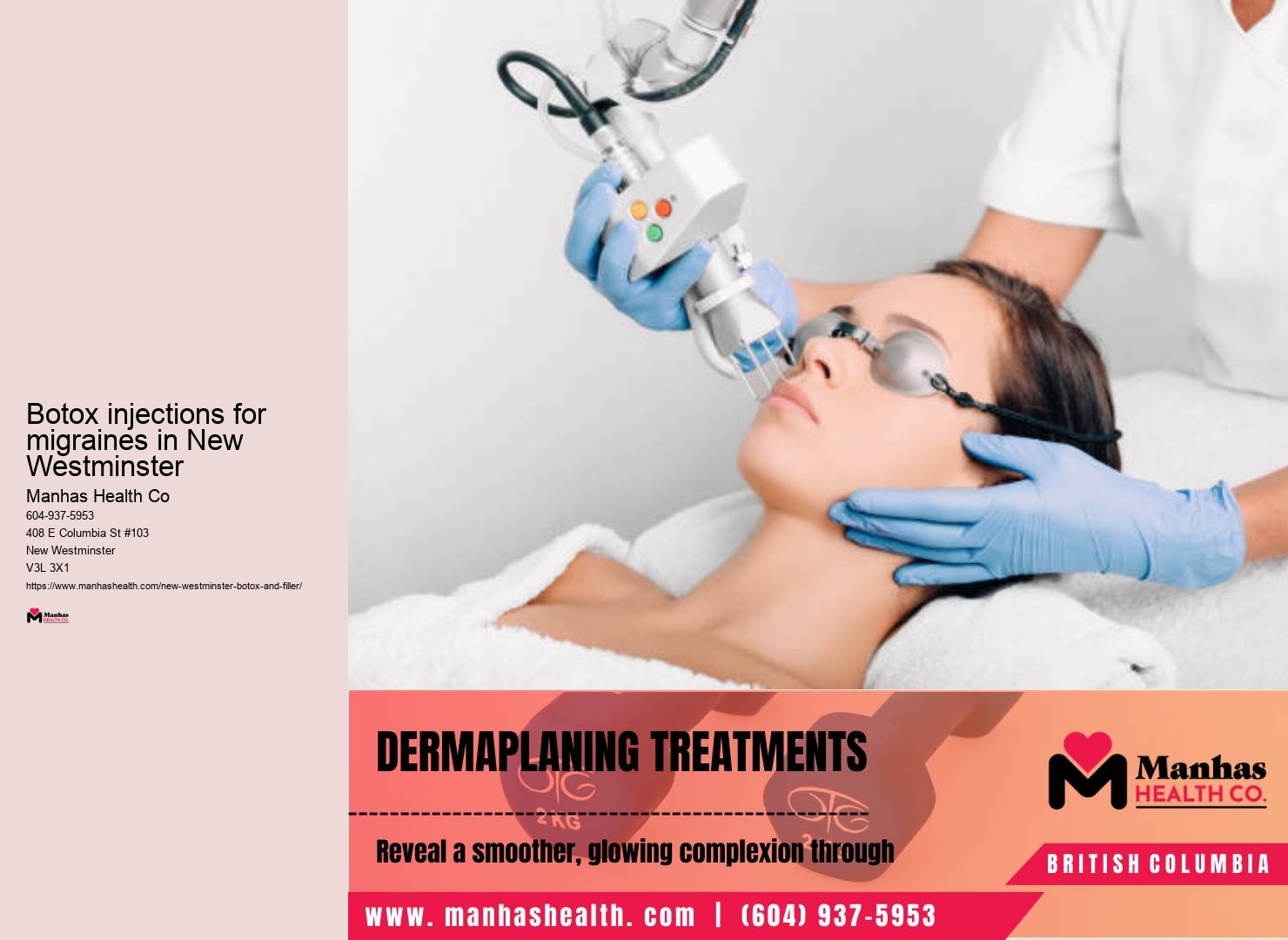 Youthful skin treatments in New Westminster