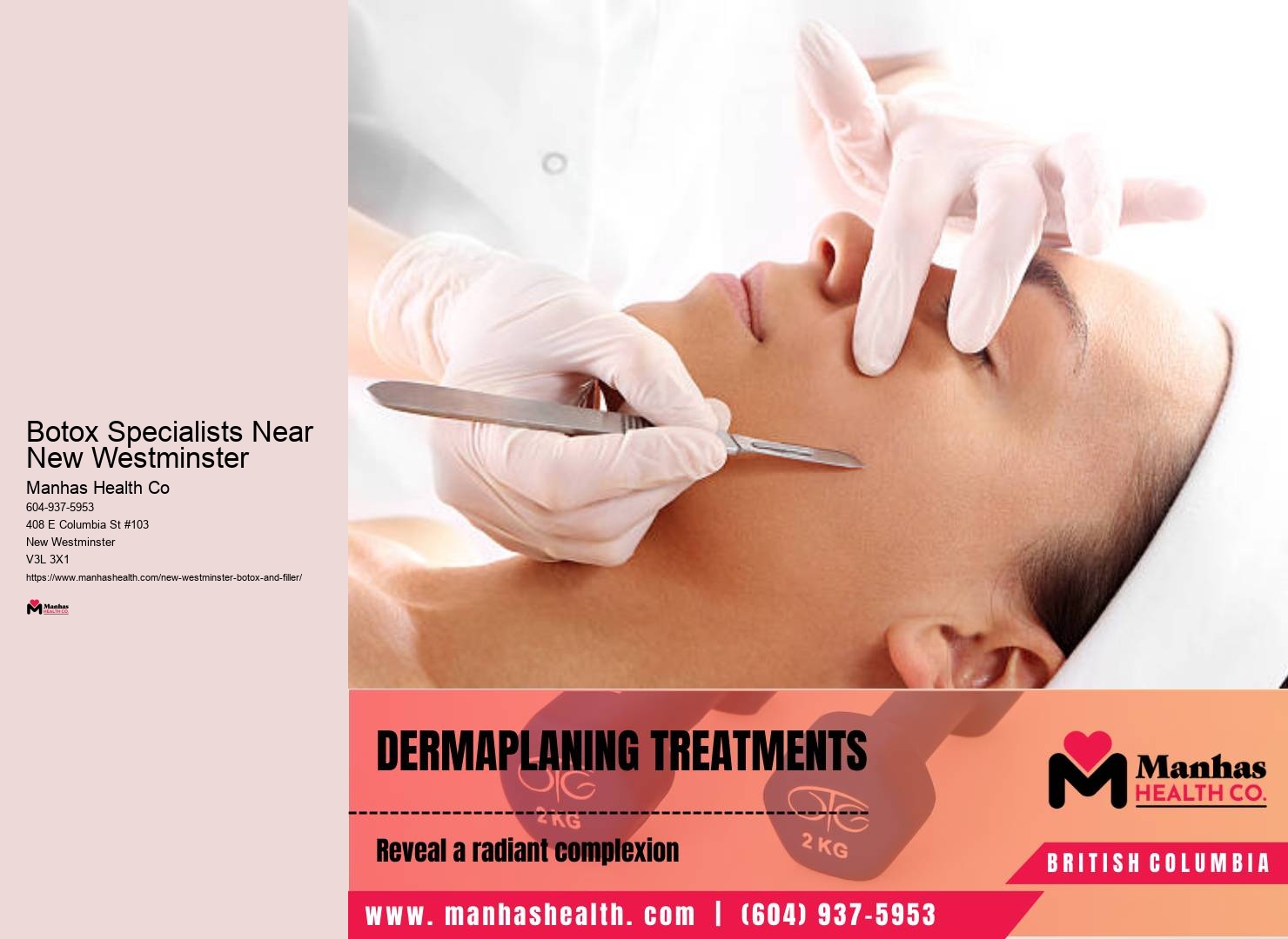 Targeted facial enhancements in New Westminster