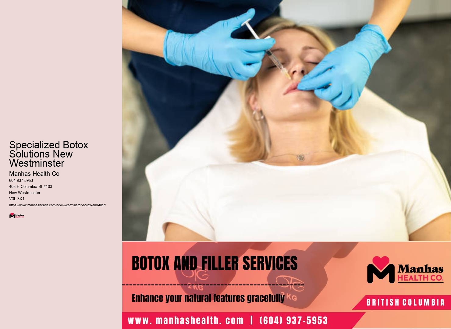 Botox for facial lines in New Westminster