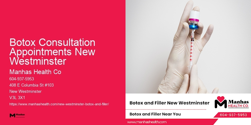 Botox services for facial rejuvenation Botox Consultation Appointments New Westminster
