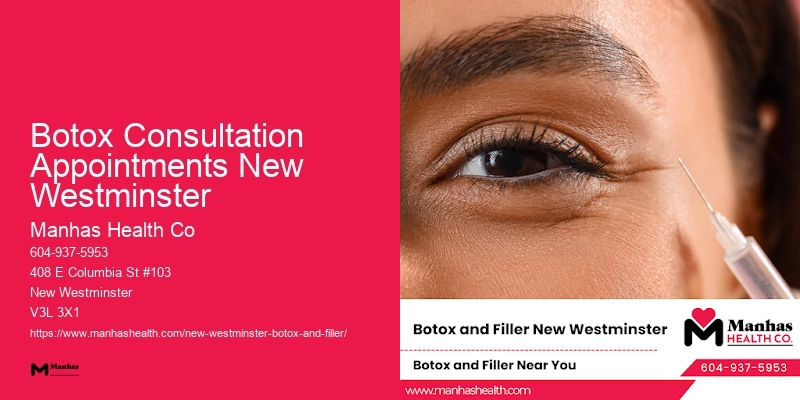 Botox to refresh facial appearance Botox Consultation Appointments New Westminster