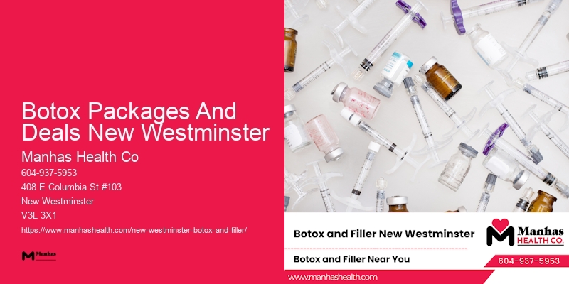 Botox for jawline slimming Botox Packages And Deals New Westminster