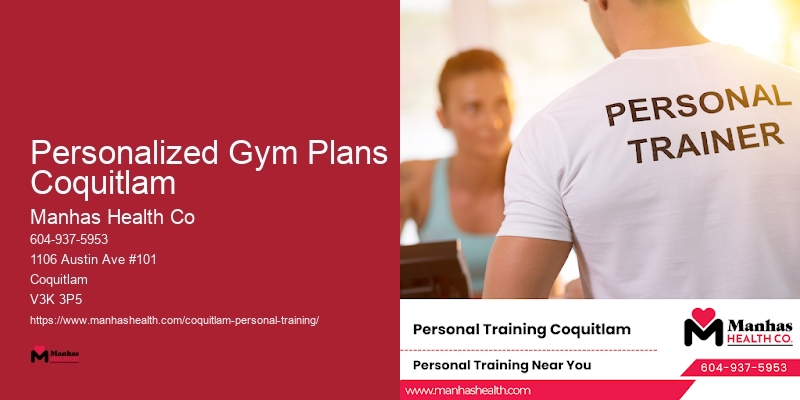Personalized Bootcamp Workouts Personalized Gym Plans Coquitlam
