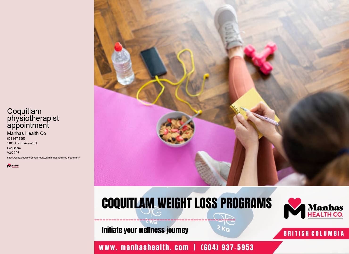 Coquitlam physiotherapist appointment rehabilitation center for injuries