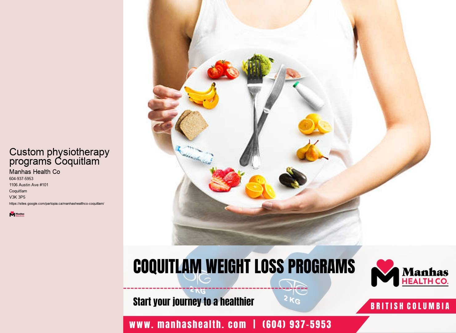 Custom physiotherapy programs Coquitlam physiotherapy clinic reviews