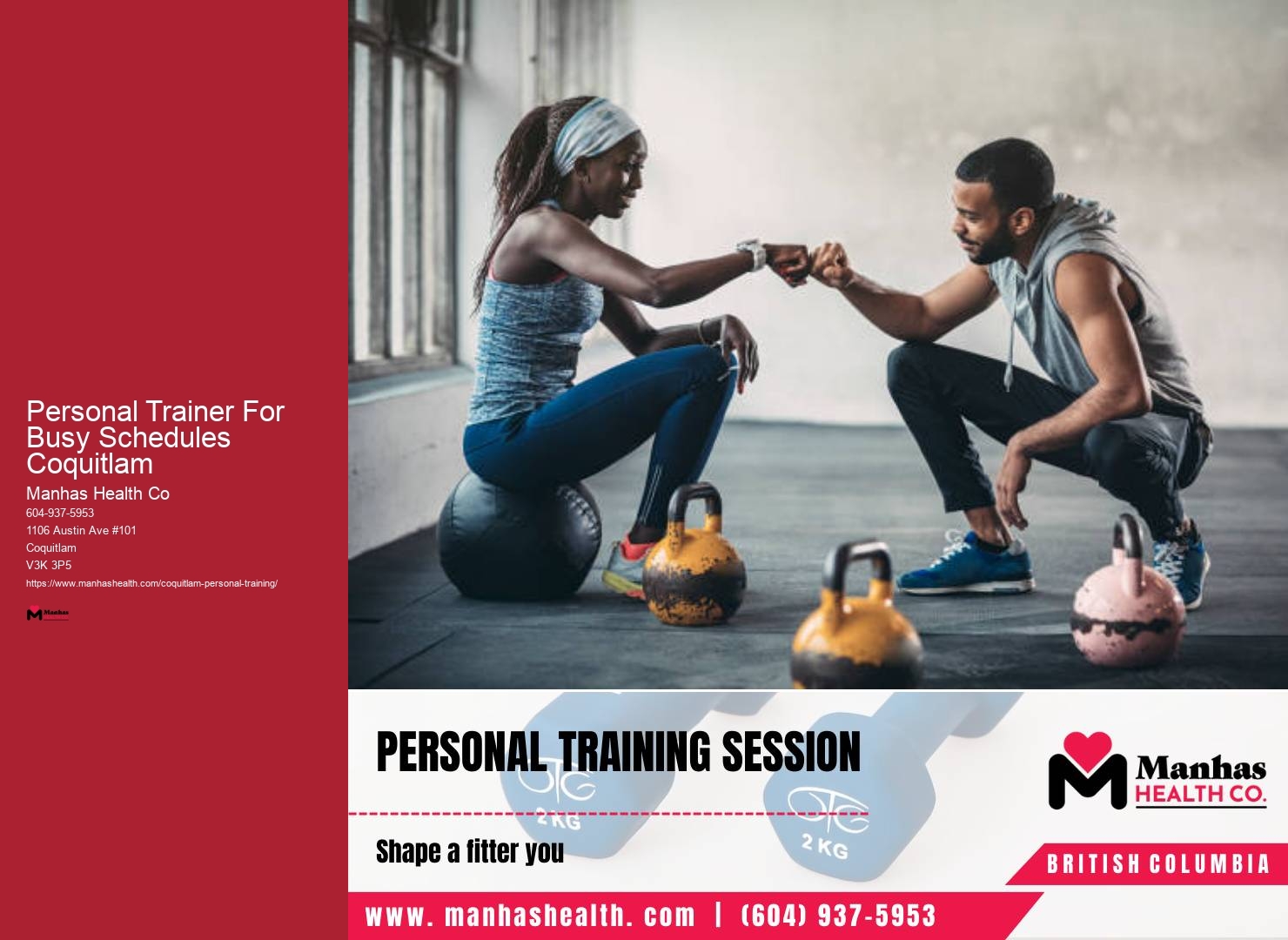 Personal Trainer Services Personal Trainer For Busy Schedules Coquitlam