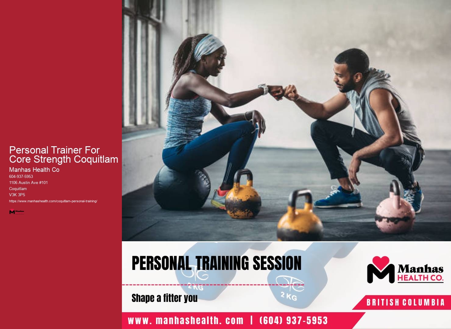 Personal Fitness Trainer With Meal Plan Personal Trainer For Core Strength Coquitlam