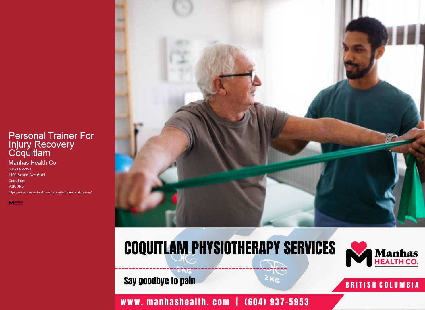 Personal Fitness Coaching Personal Trainer For Injury Recovery Coquitlam