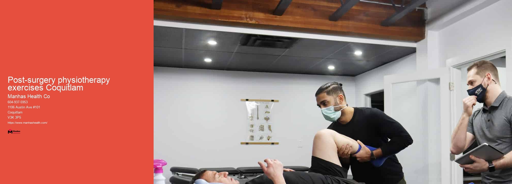 Post-surgery physiotherapy exercises Coquitlam