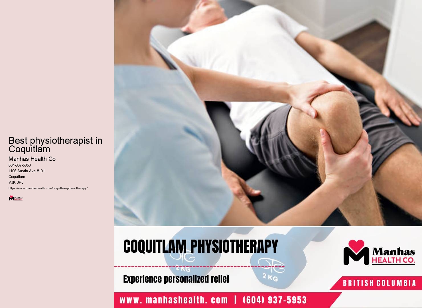 Comprehensive Physiotherapy Solutions in Coquitlam Centre