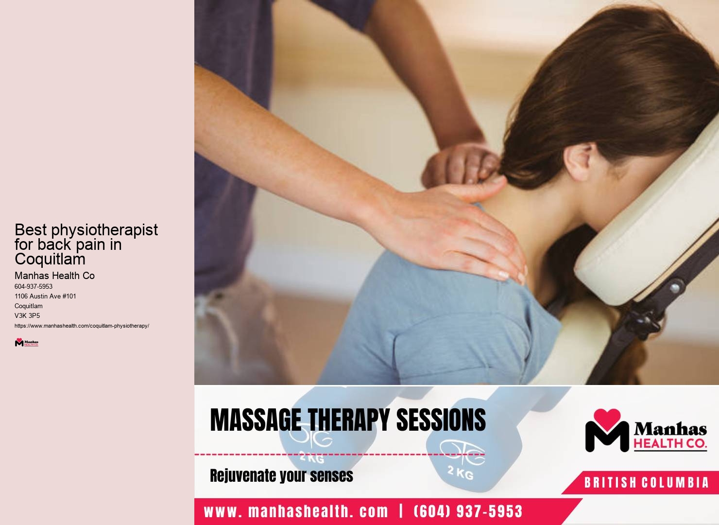 TMJ physiotherapy Best physiotherapist for back pain in Coquitlam