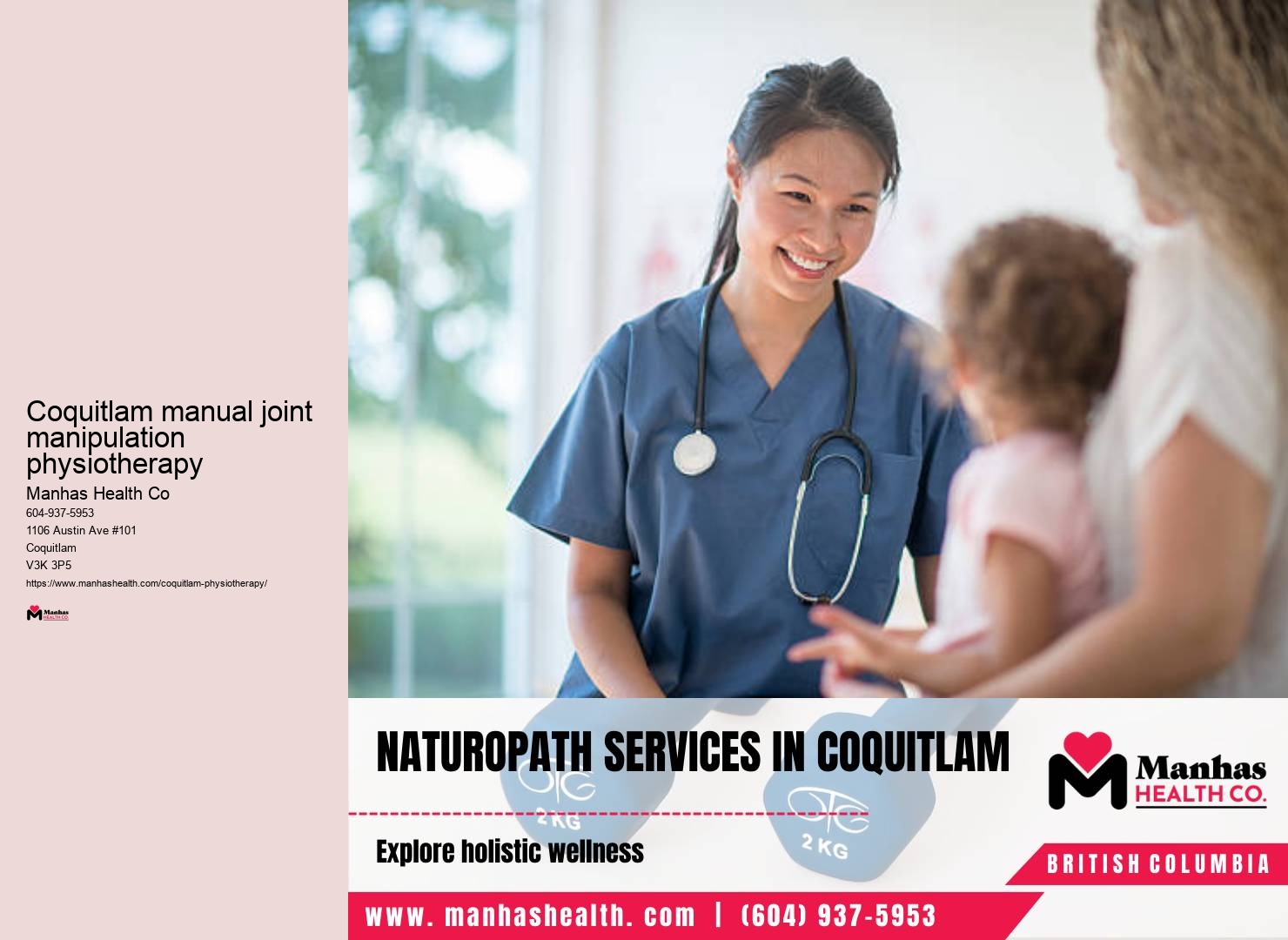 Physiotherapy for shoulder pain Coquitlam manual joint manipulation physiotherapy
