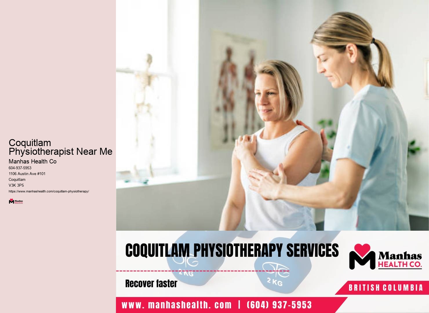 Physiotherapy clinic open weekends Coquitlam Physiotherapist Near Me