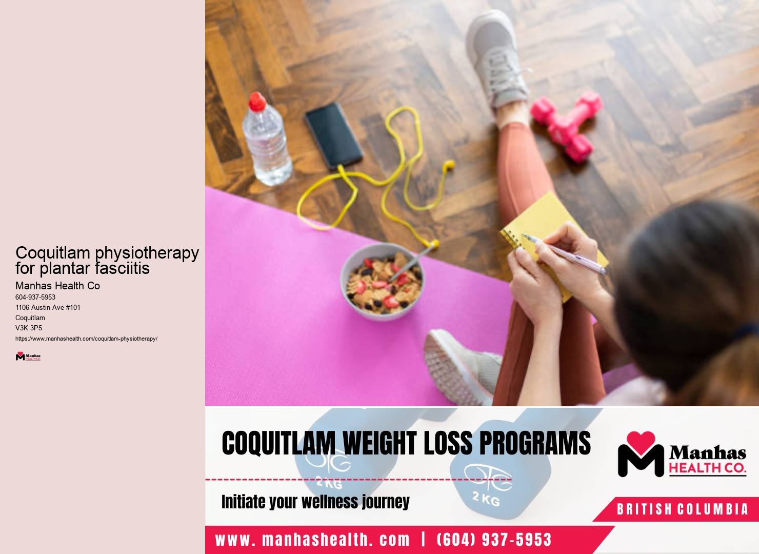 Personalized exercise therapy Coquitlam physiotherapy for plantar fasciitis