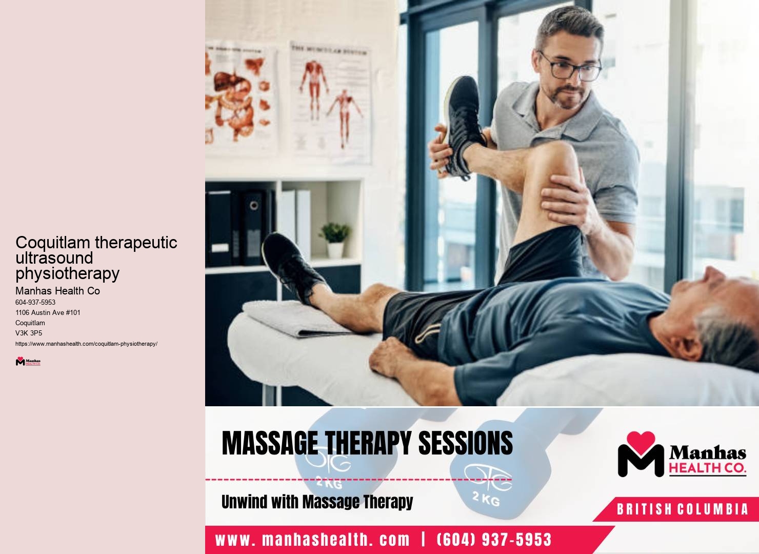 Coquitlam therapeutic ultrasound physiotherapy neurological physiotherapy