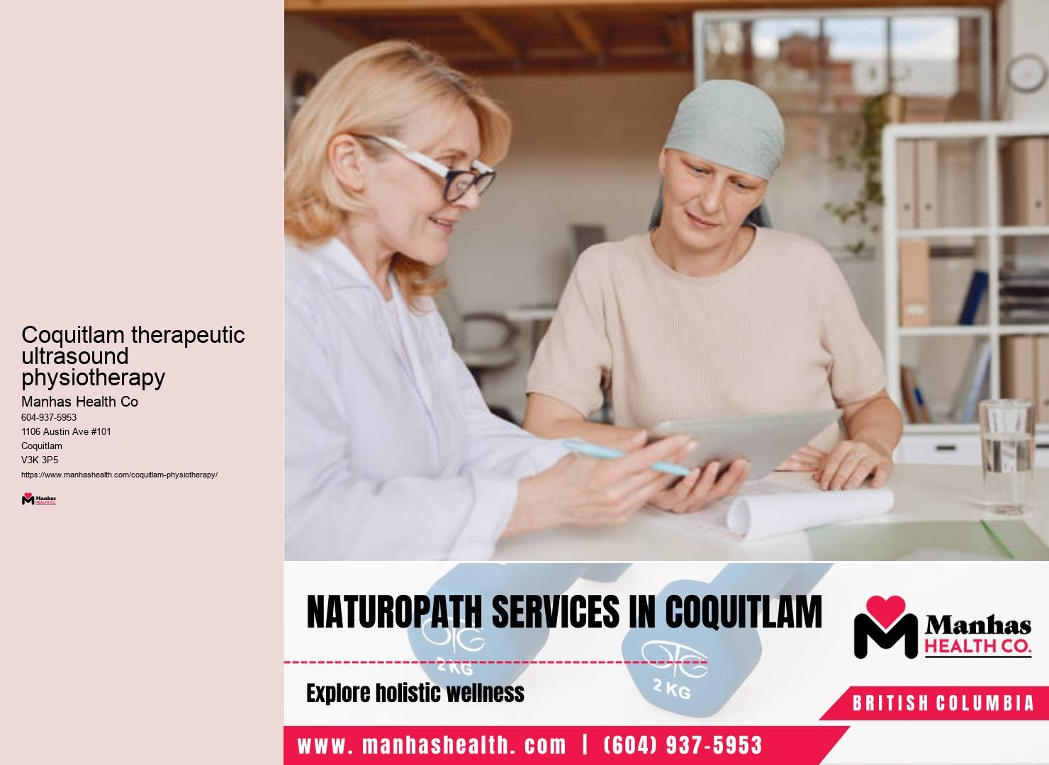 Affordable physiotherapist near me Coquitlam therapeutic ultrasound physiotherapy