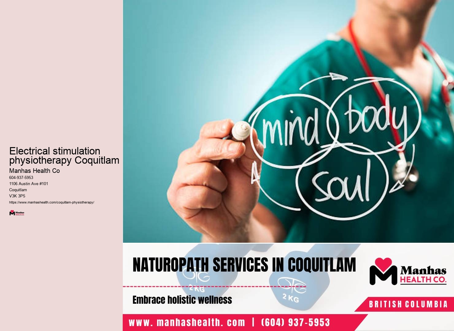 Physiotherapy for chronic pain Electrical stimulation physiotherapy Coquitlam