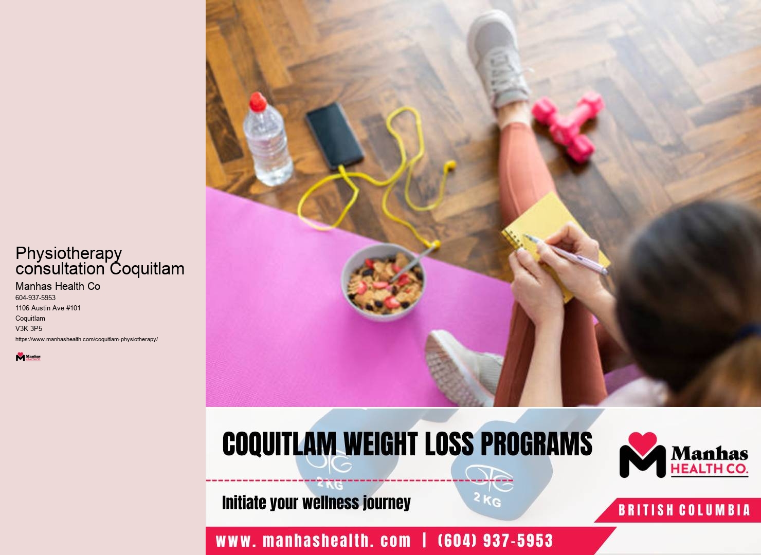 Workplace physiotherapy Physiotherapy consultation Coquitlam
