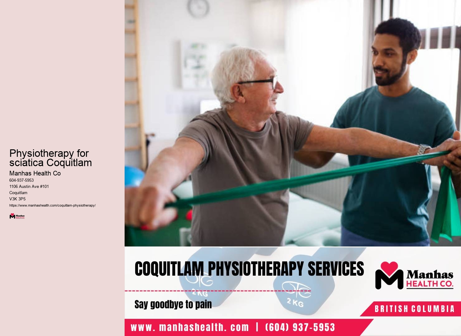 Physical therapy Physiotherapy for sciatica Coquitlam