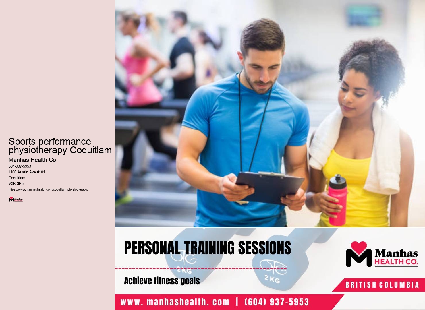 Post-surgery rehabilitation exercises Sports performance physiotherapy Coquitlam