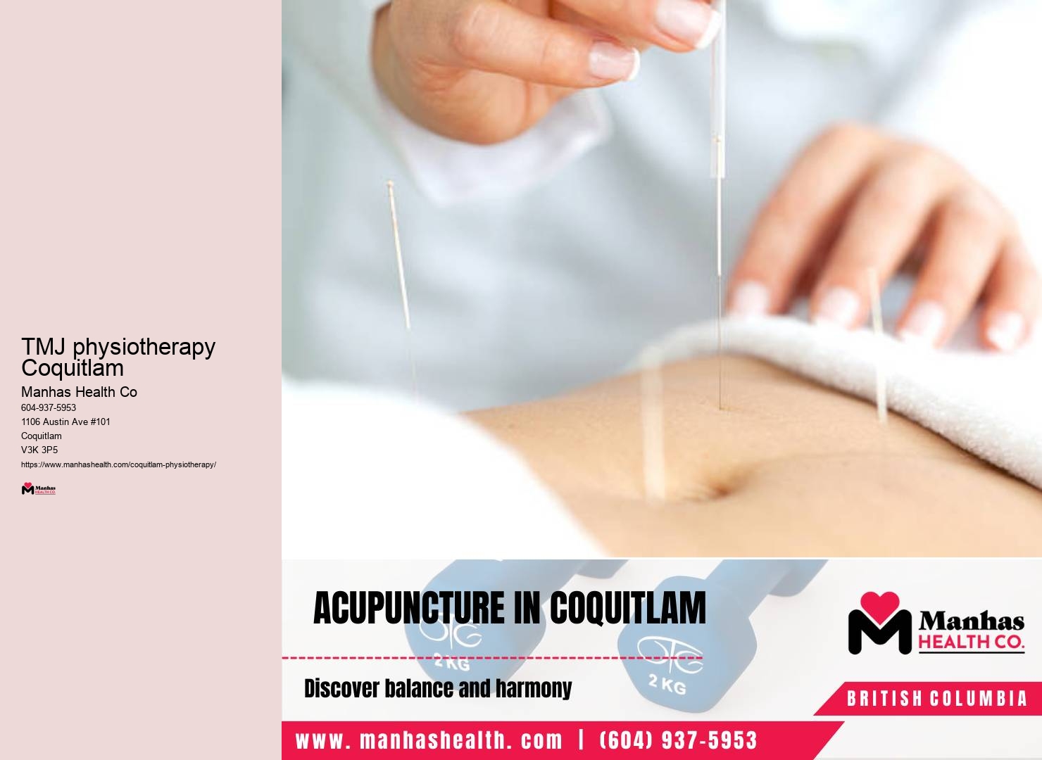 Physiotherapy clinic in TMJ physiotherapy Coquitlam
