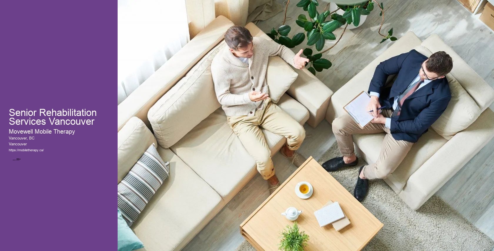 Senior Rehabilitation Services Vancouver