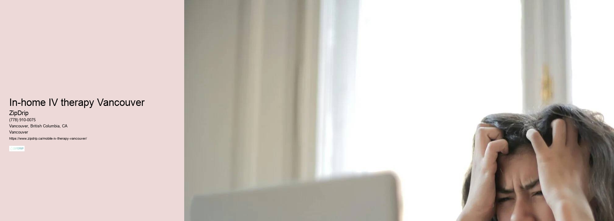 IV drip therapy In-home IV therapy Vancouver