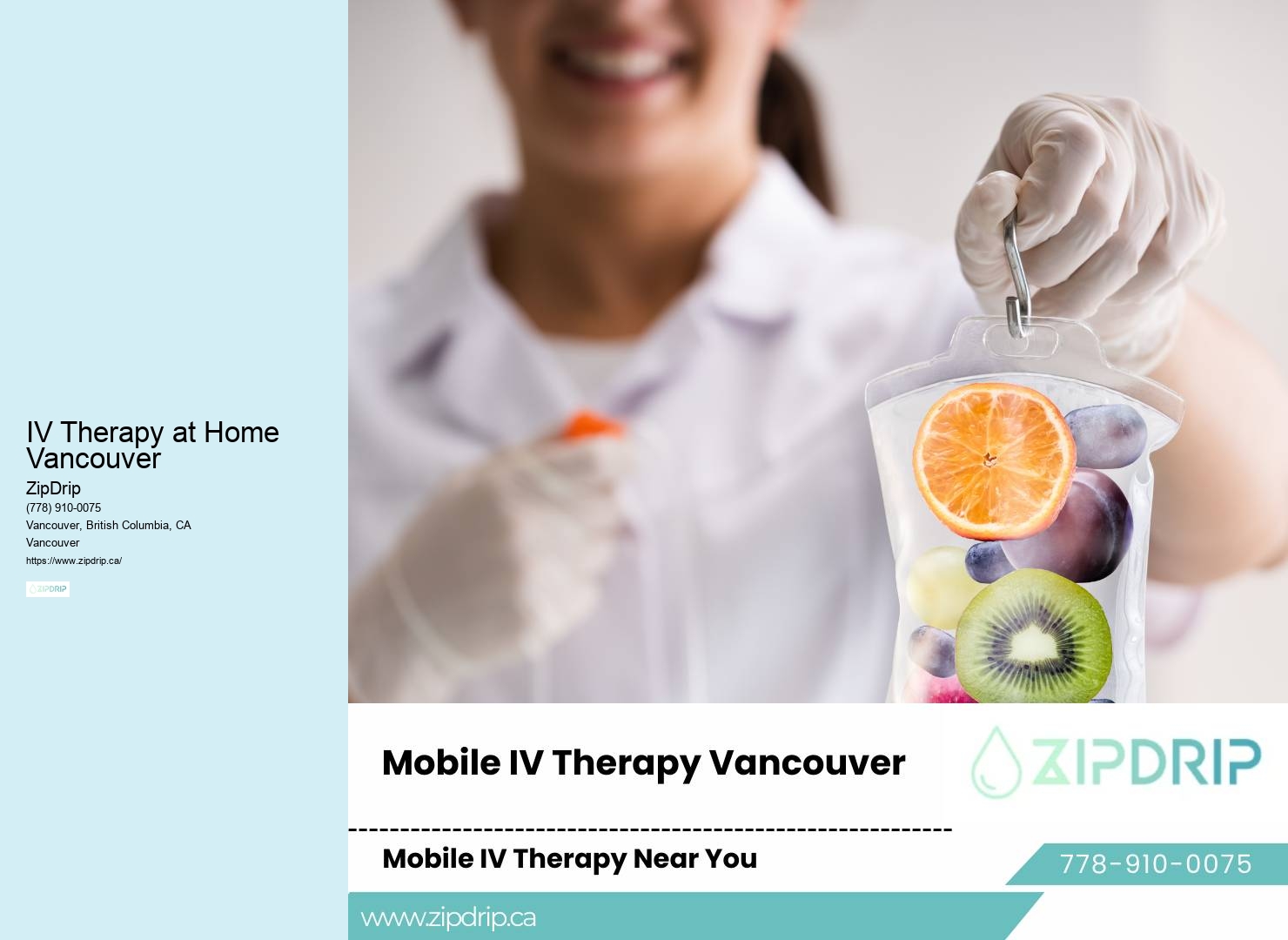 Chronic Fatigue IV Therapy IV Therapy at Home Vancouver
