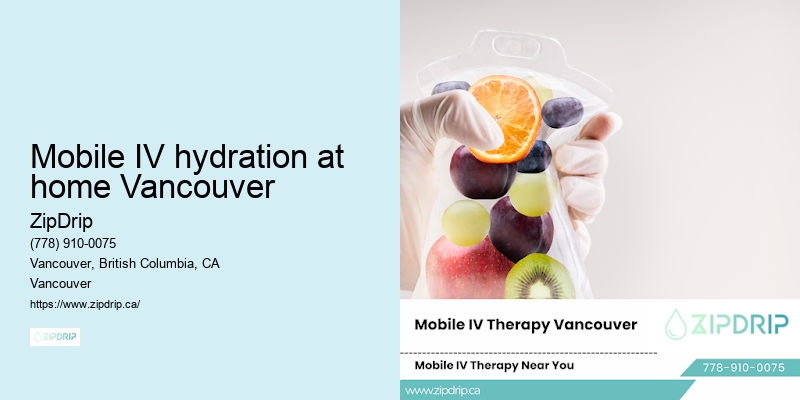 Mobile IV hydration at home Vancouver