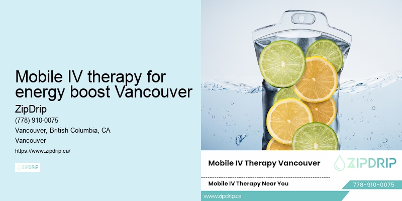 Mobile IV therapy for energy boost Vancouver