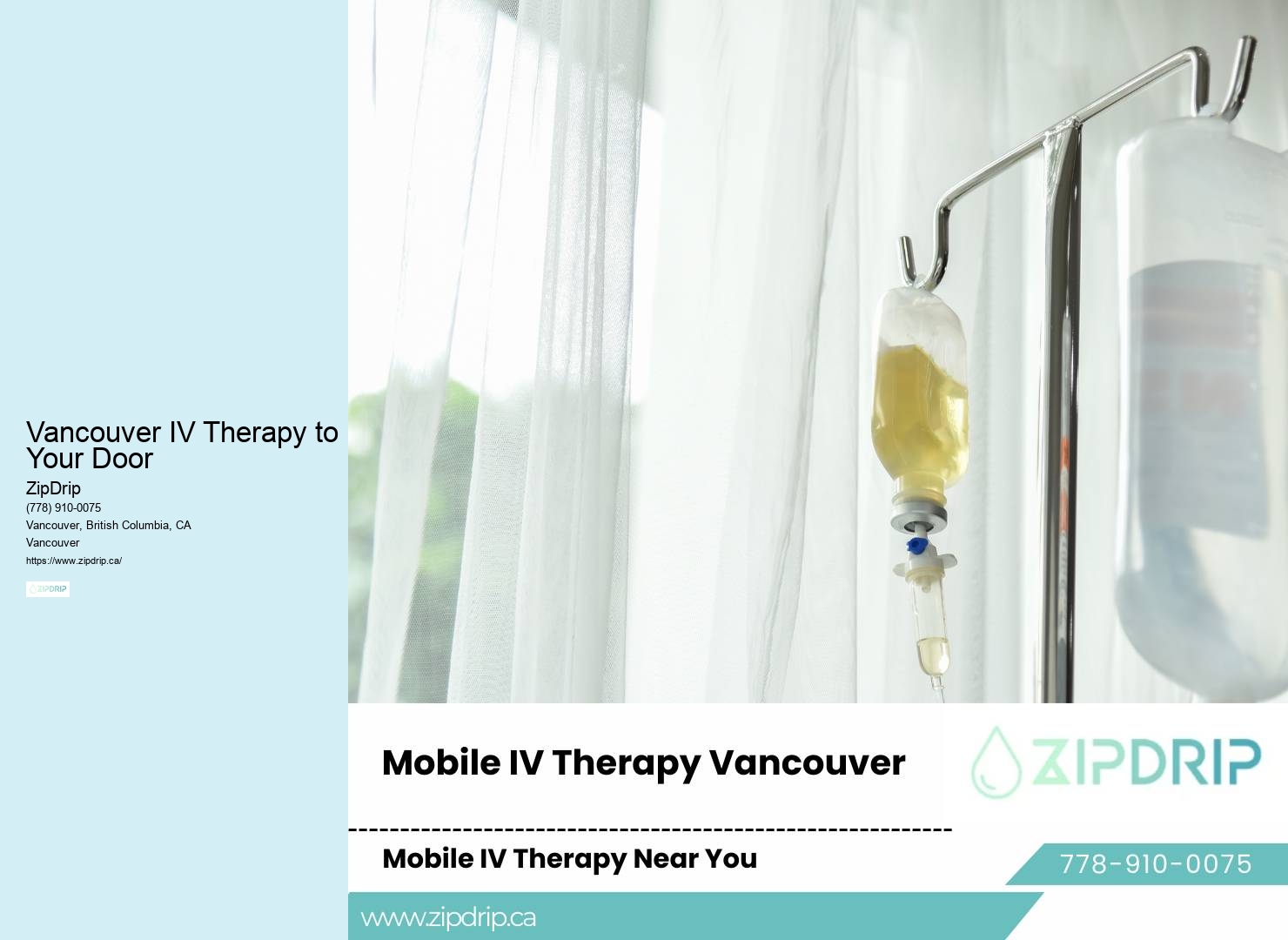 Skin Rejuvenation IV Therapy Vancouver IV Therapy to Your Door