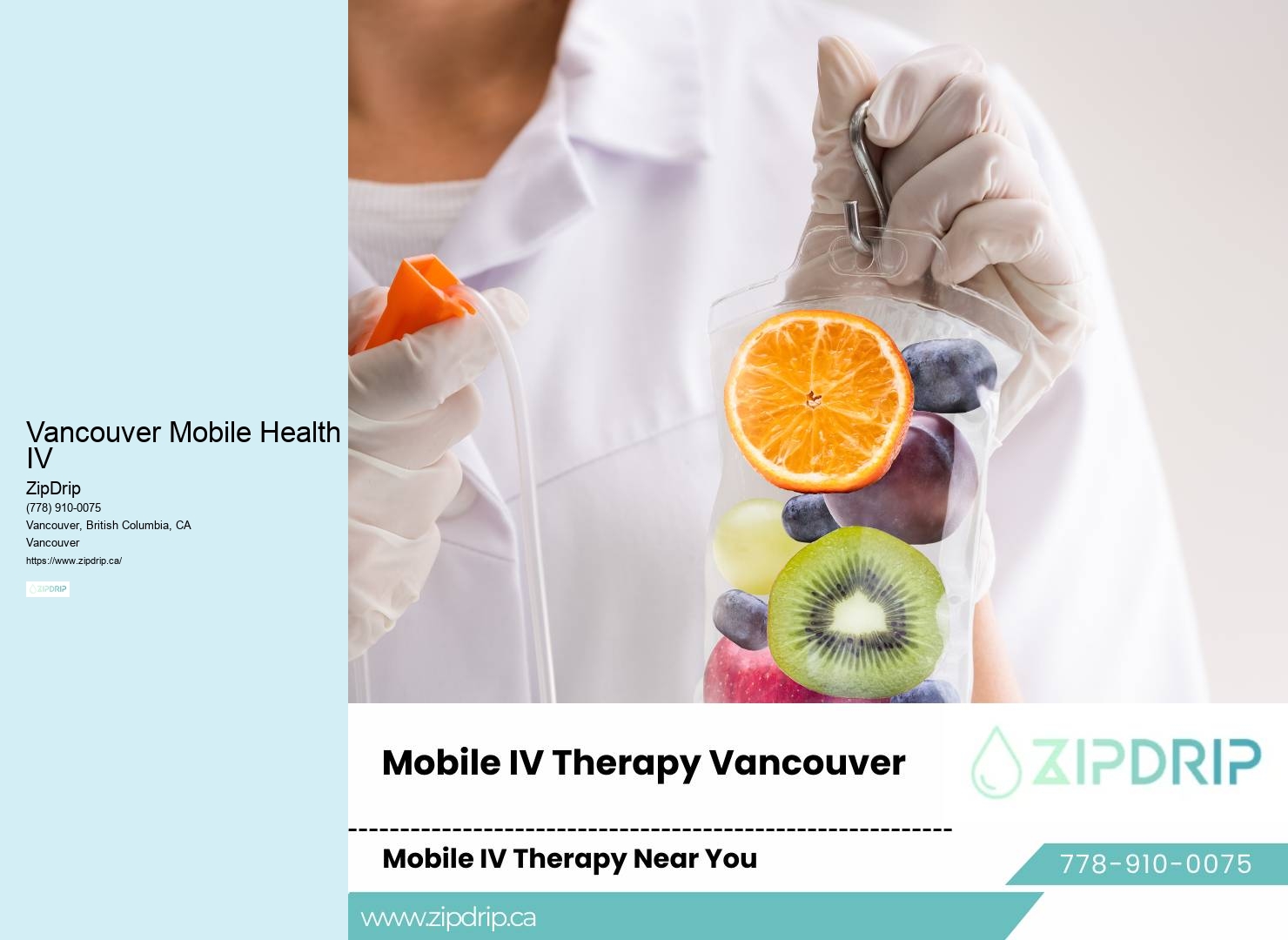 IV Therapy for Mental Clarity Vancouver Mobile Health IV