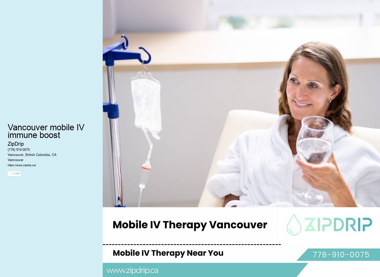 Mobile Vitamin B12 IV Vancouver mobile IV immune boost