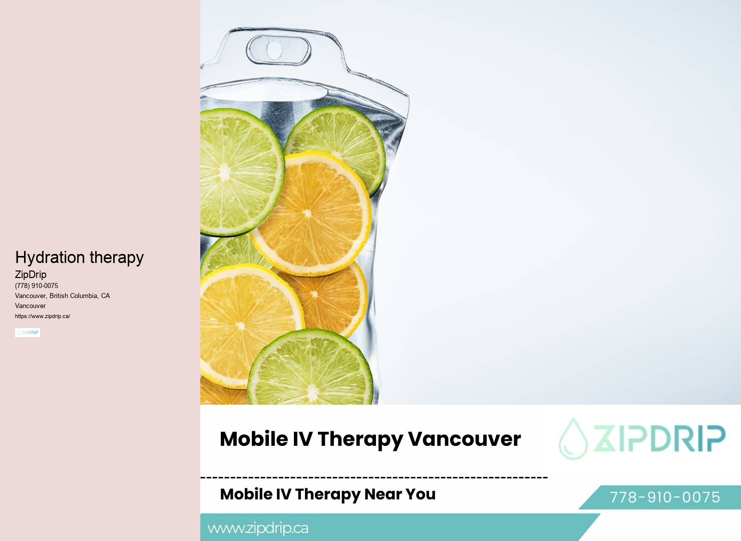 Mobile IV hydration for hydration boost before weddings Vancouver