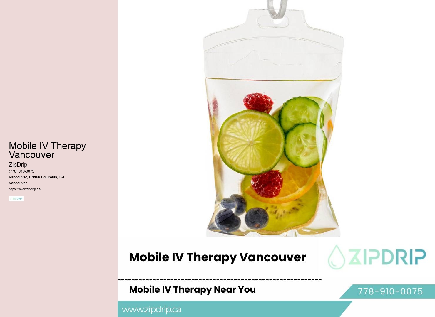 In-home IV hydration Vancouver