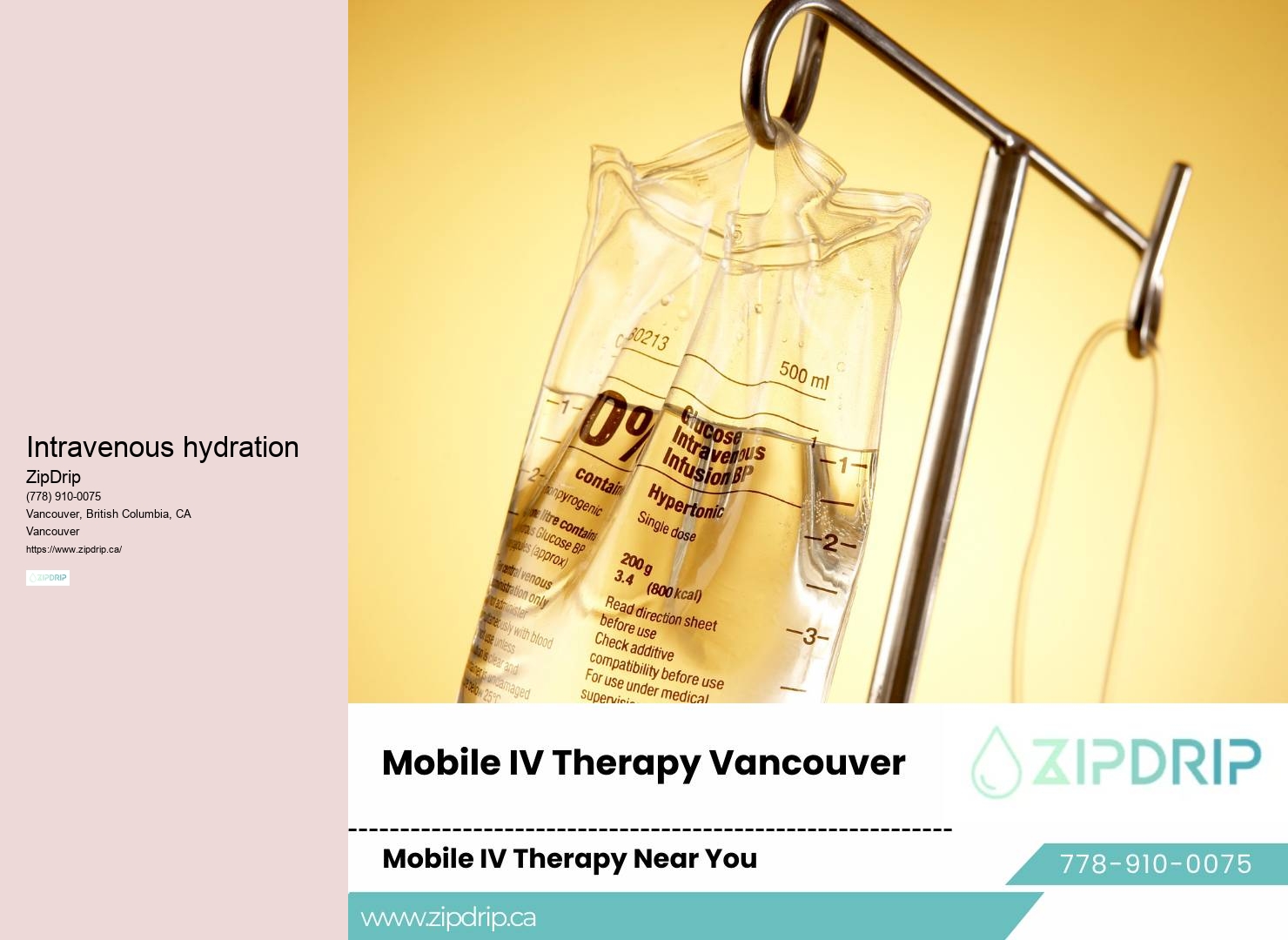 Mobile IV therapy for hangover Vancouver