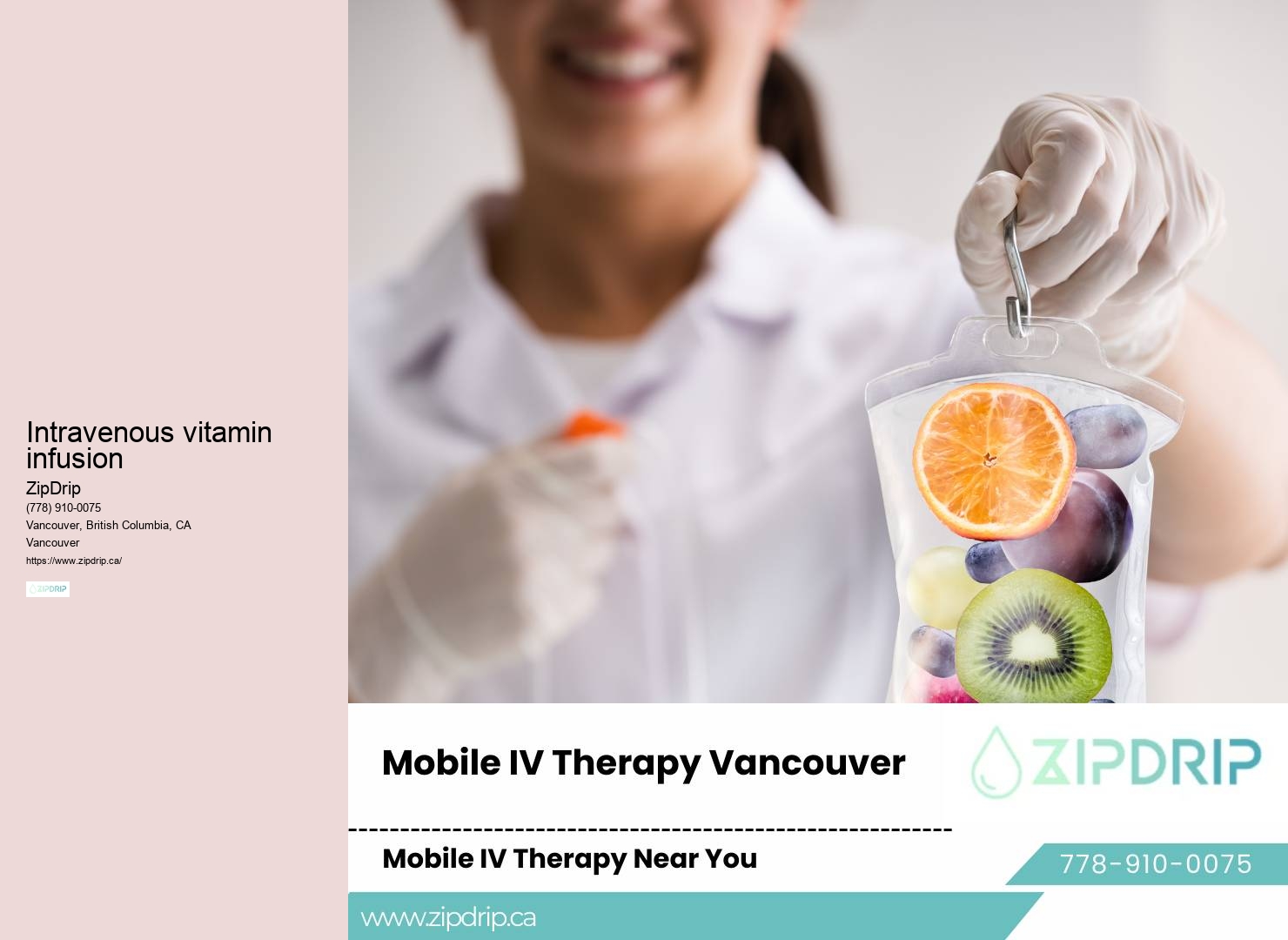 Hydration therapy truck Vancouver