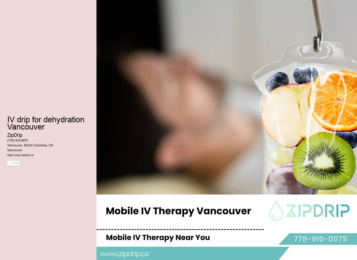 Vancouver mobile IV infusion for immune system boost