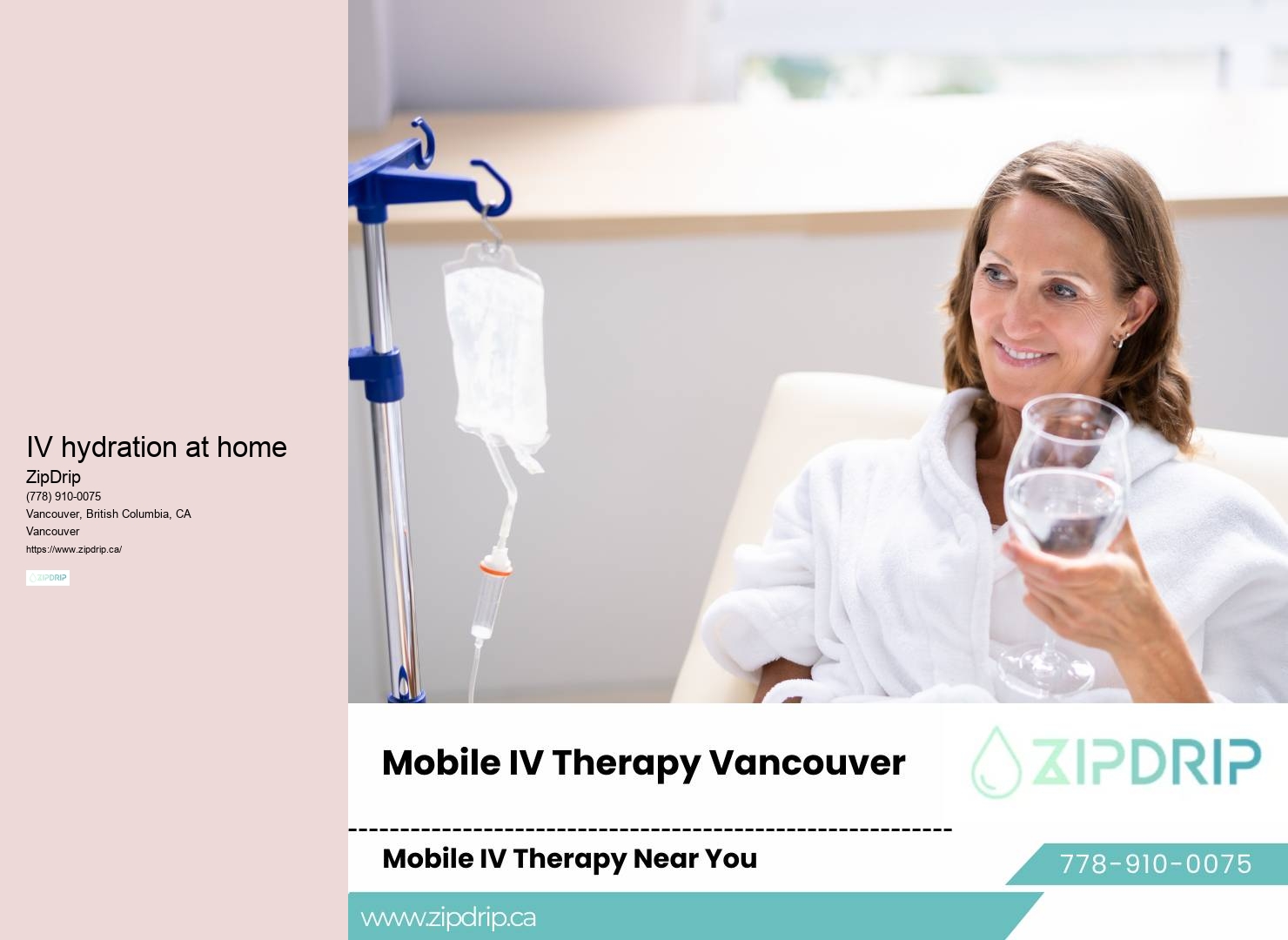Mobile IV hydration for marathon runners
