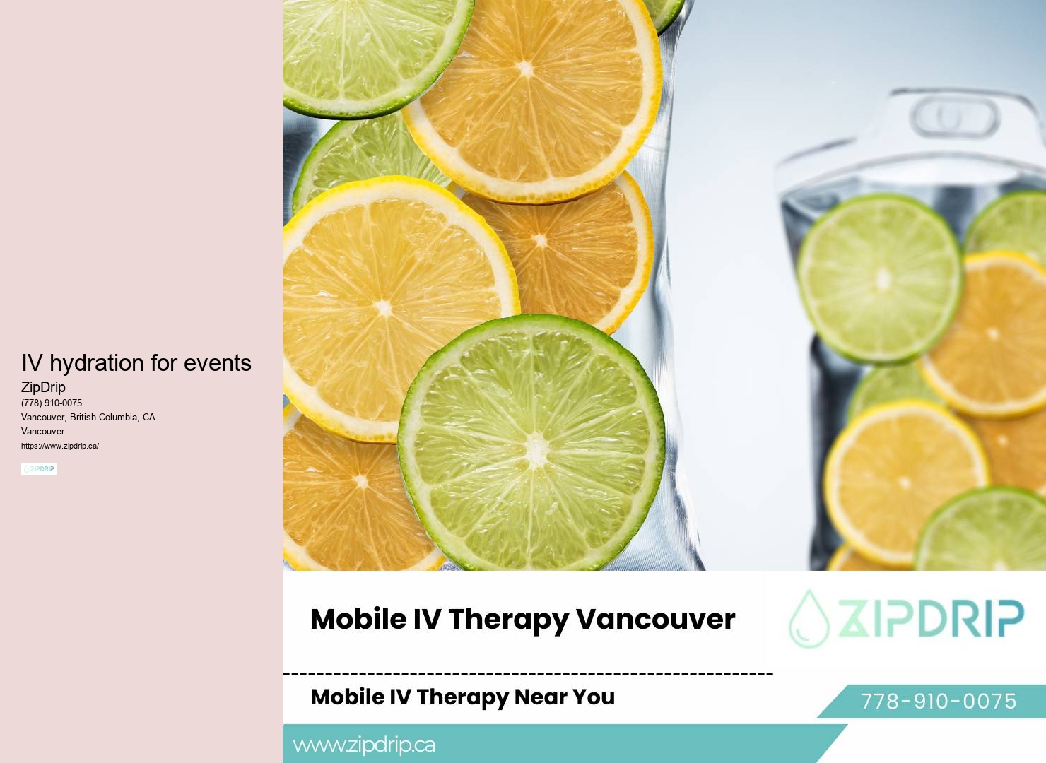 Vancouver IV hydration at home