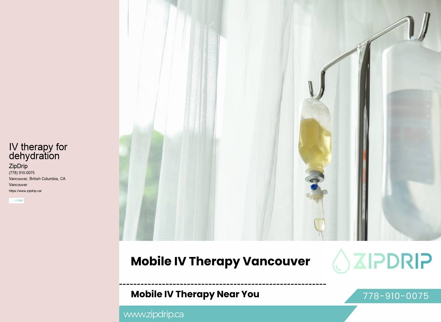 IV therapy for hangover cure Vancouver