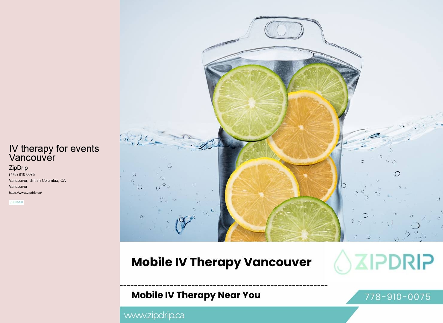 Mobile IV therapy for hydration during music festivals in Vancouver