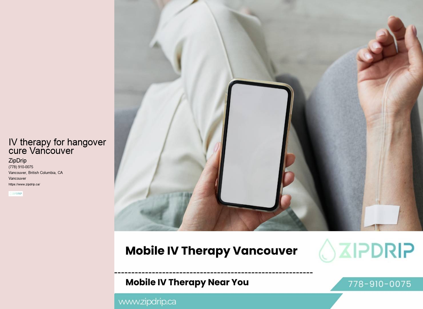 Mobile IV hydration for post-surgery recovery in Vancouver