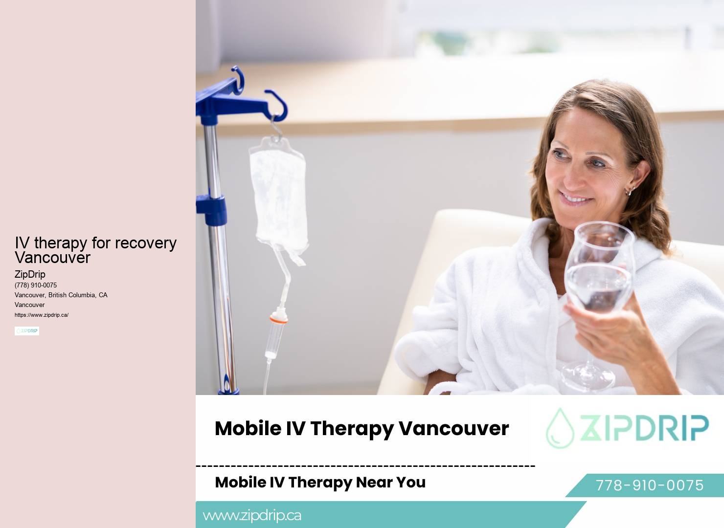 IV therapy for jet lag recovery in Vancouver