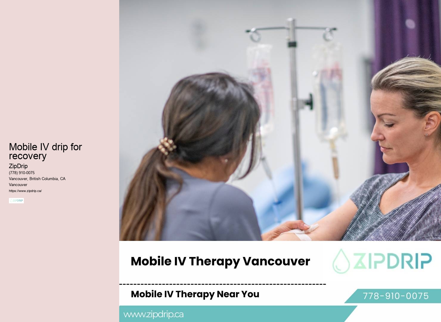 Mobile intravenous therapy