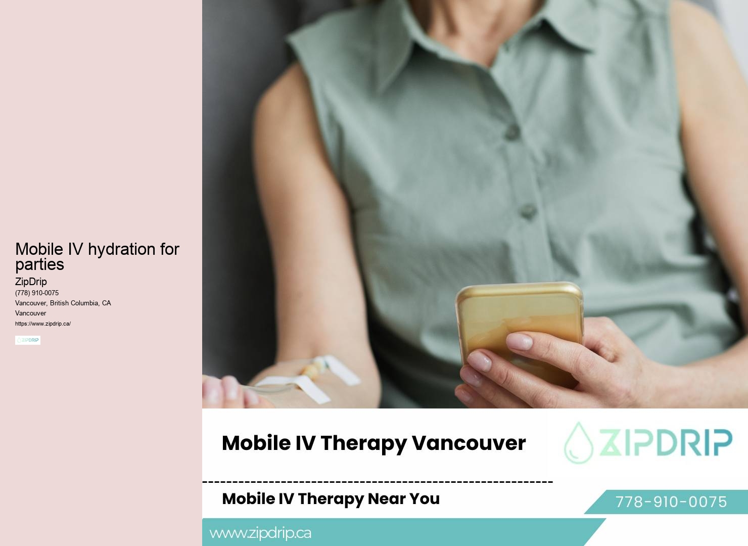 Vancouver IV hydration for sports recovery and performance