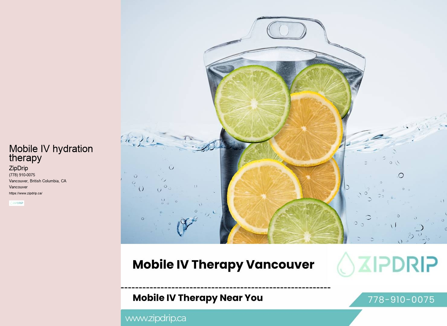 IV hydration bus Vancouver