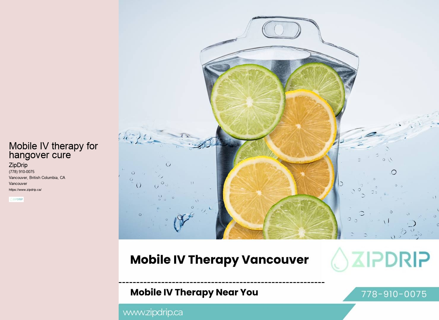 Vancouver on-demand IV therapy